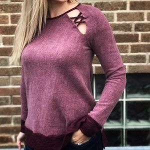 Burgundy Soft Longsleeve